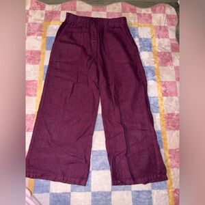 Purple Linen Pants- brand cut loose